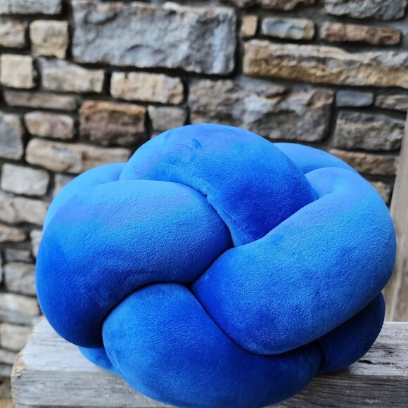 2 Electric Blue Knot stress relief Pillows NWT - Picture 2 of 2